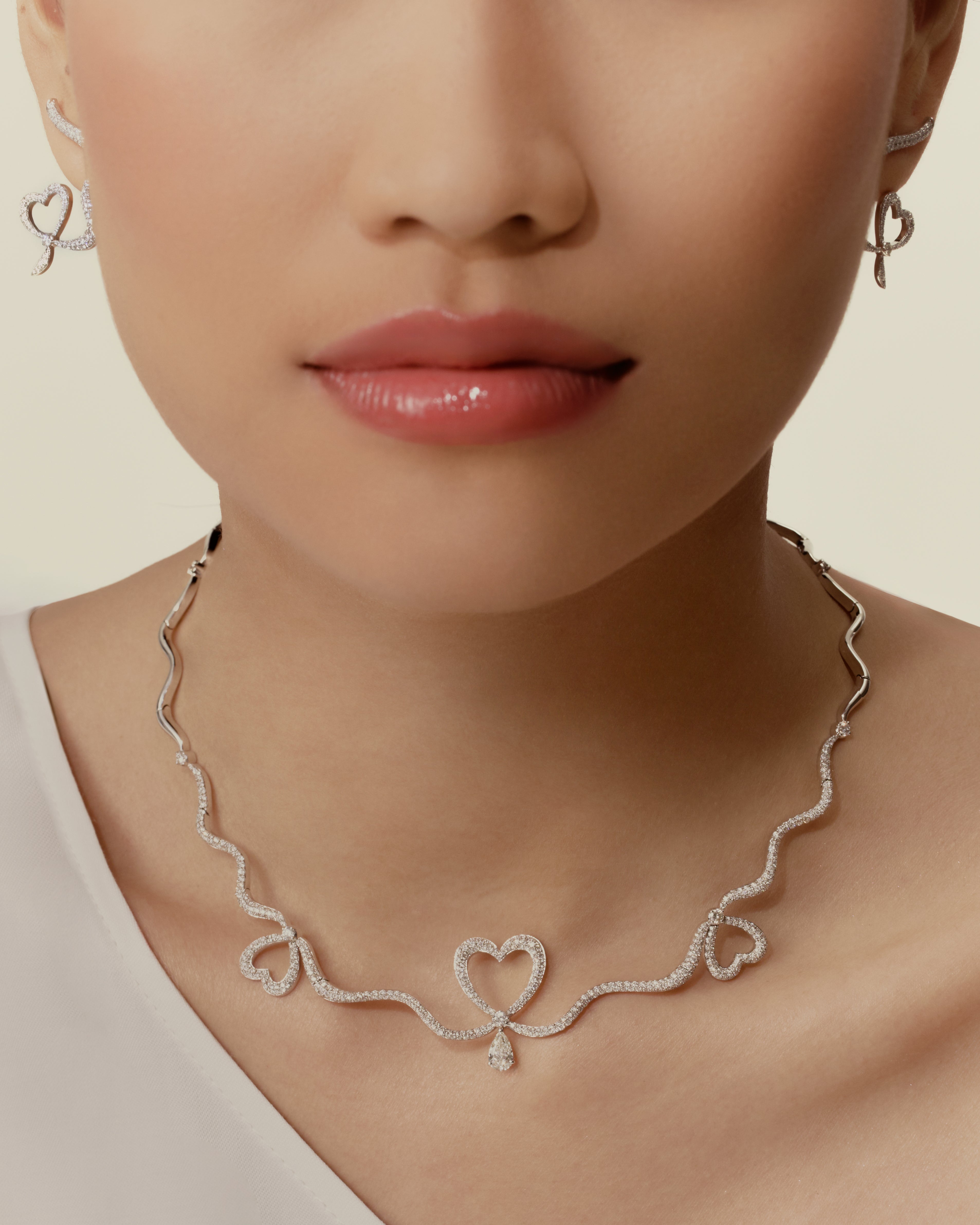 Heart Pavé Necklace