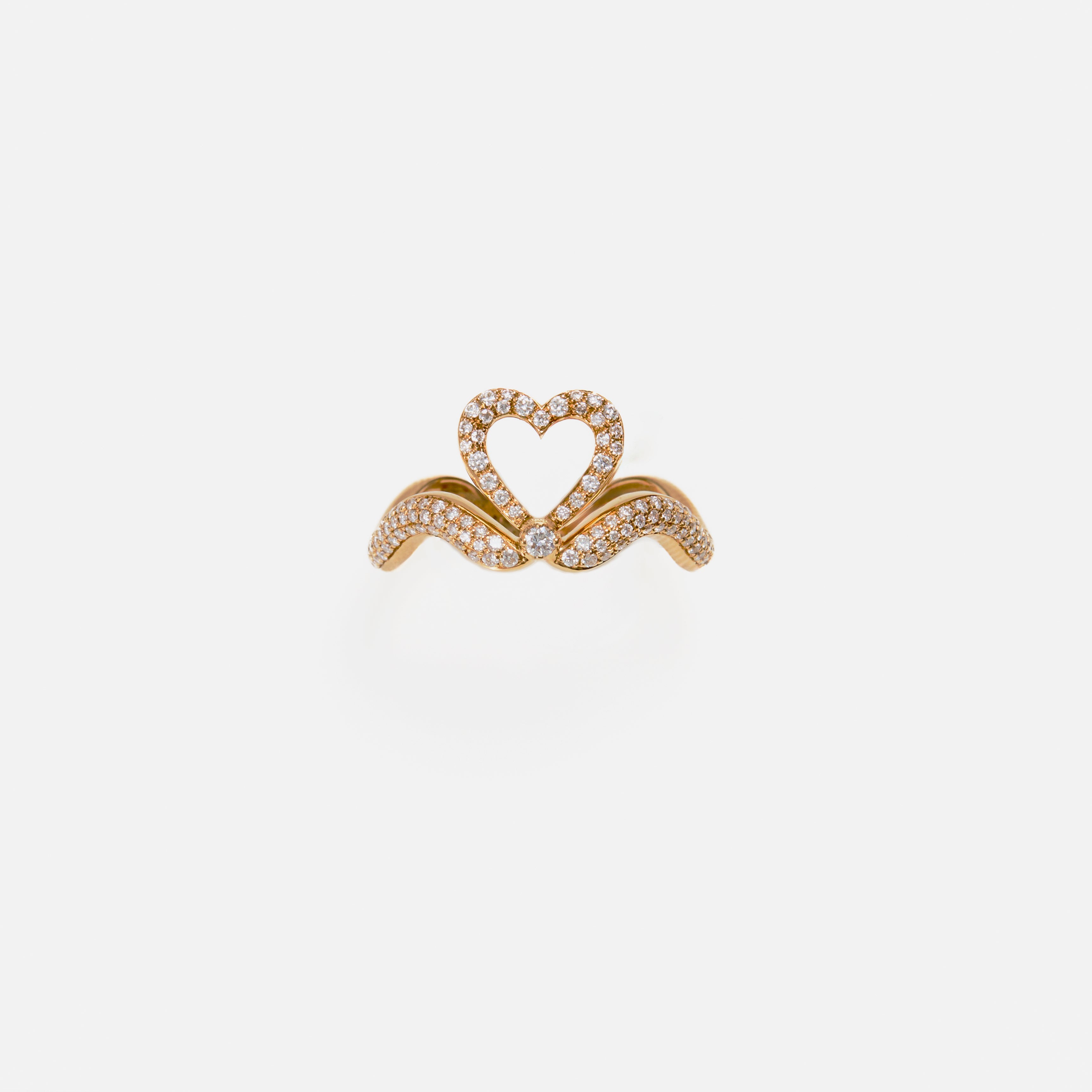 Heart Pavé Ring