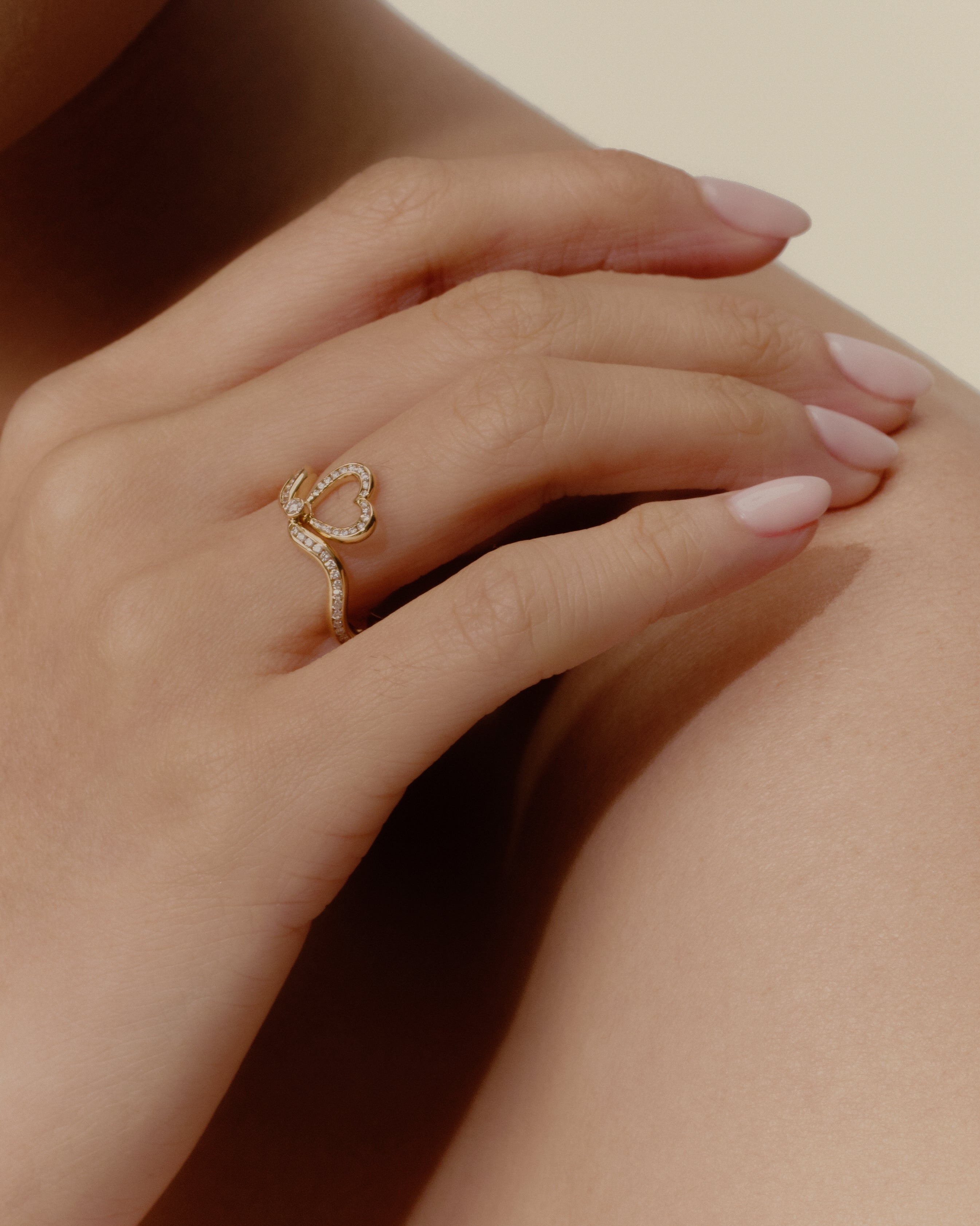 Heart Pavé Ring