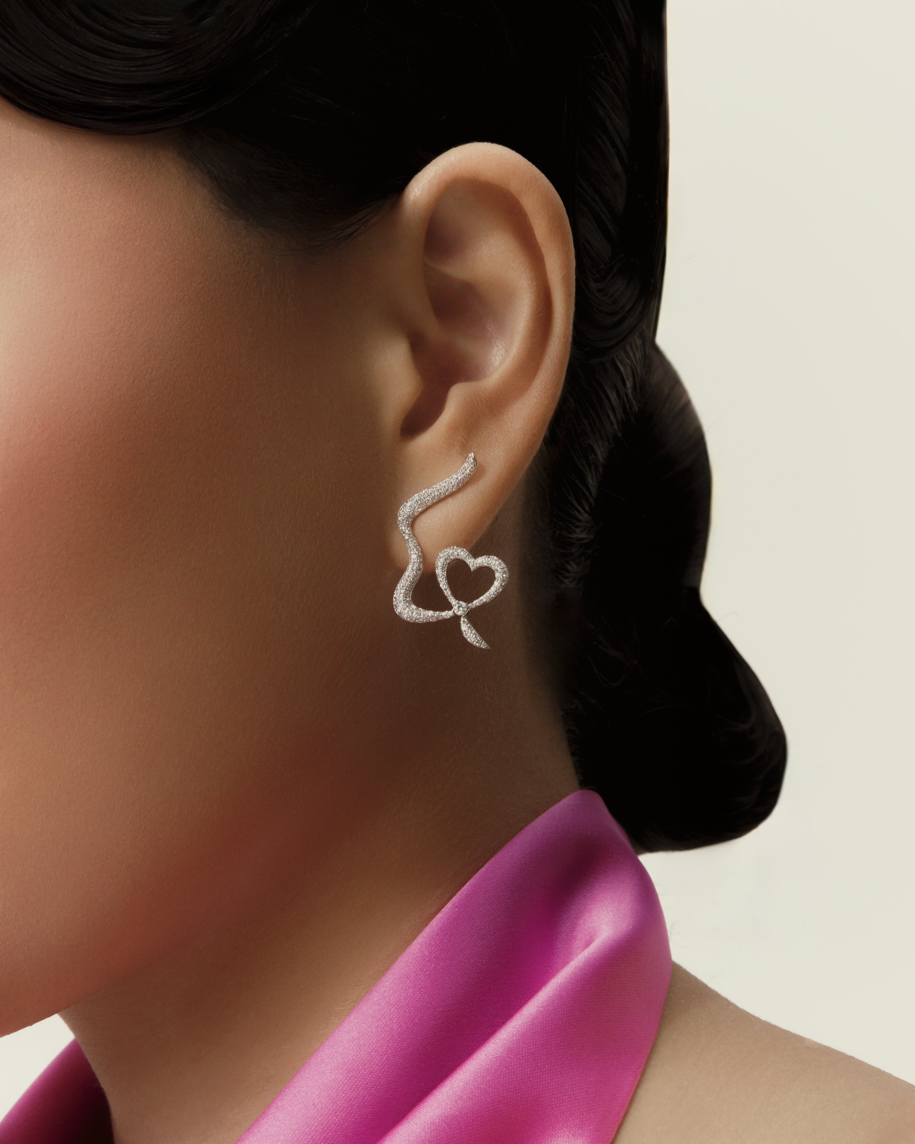 Heart Pavé Earrings
