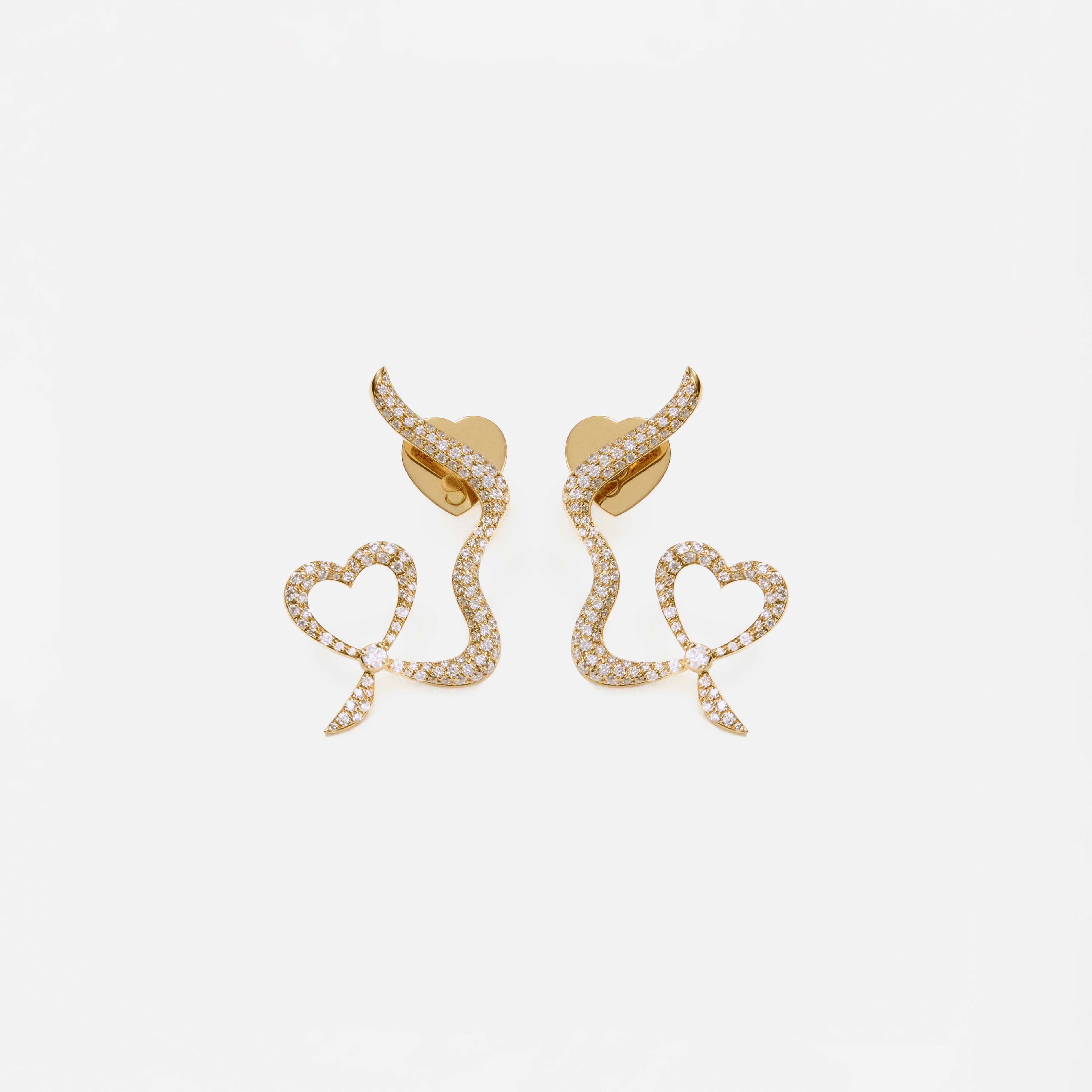 Heart Pavé Earrings