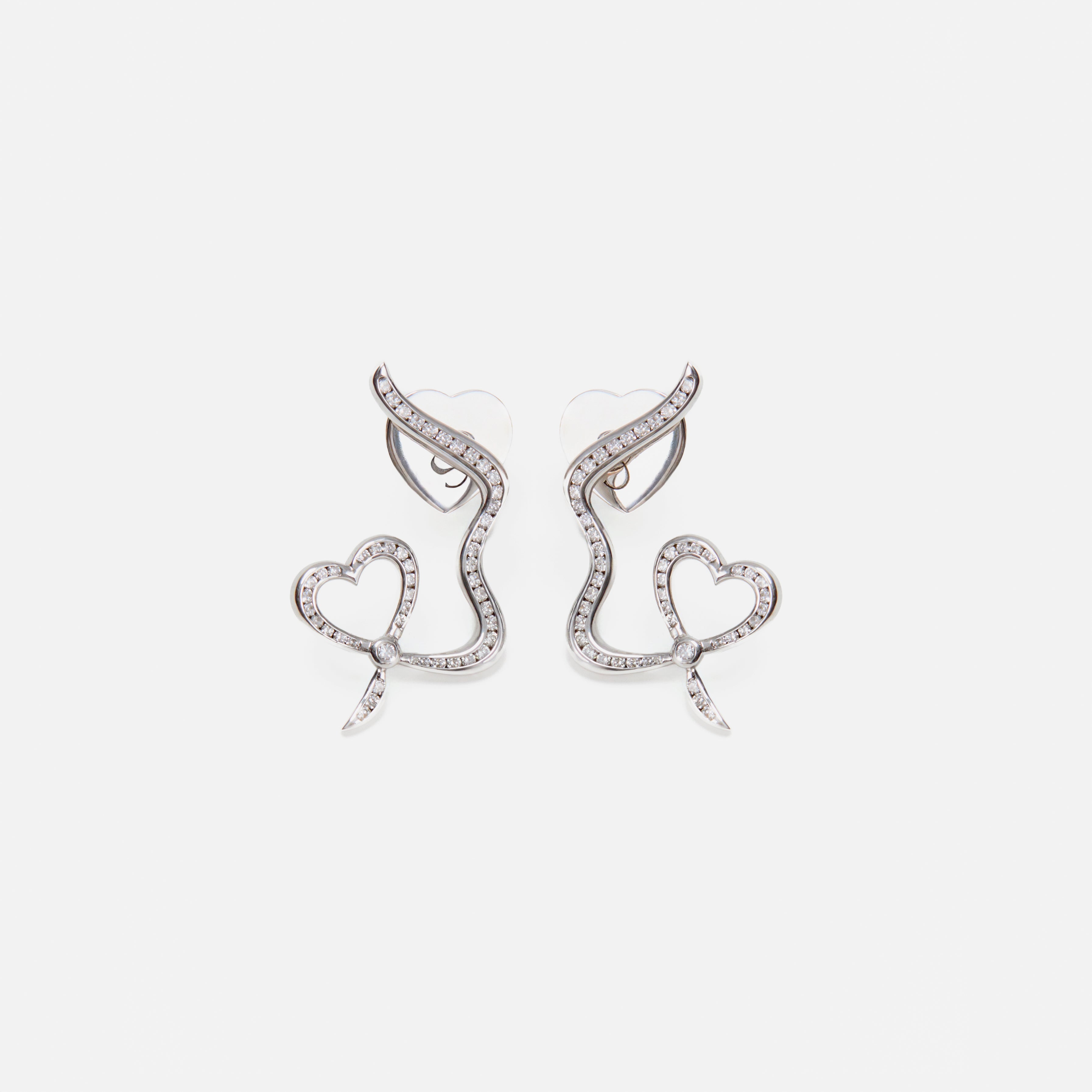 Heart Channel Earrings