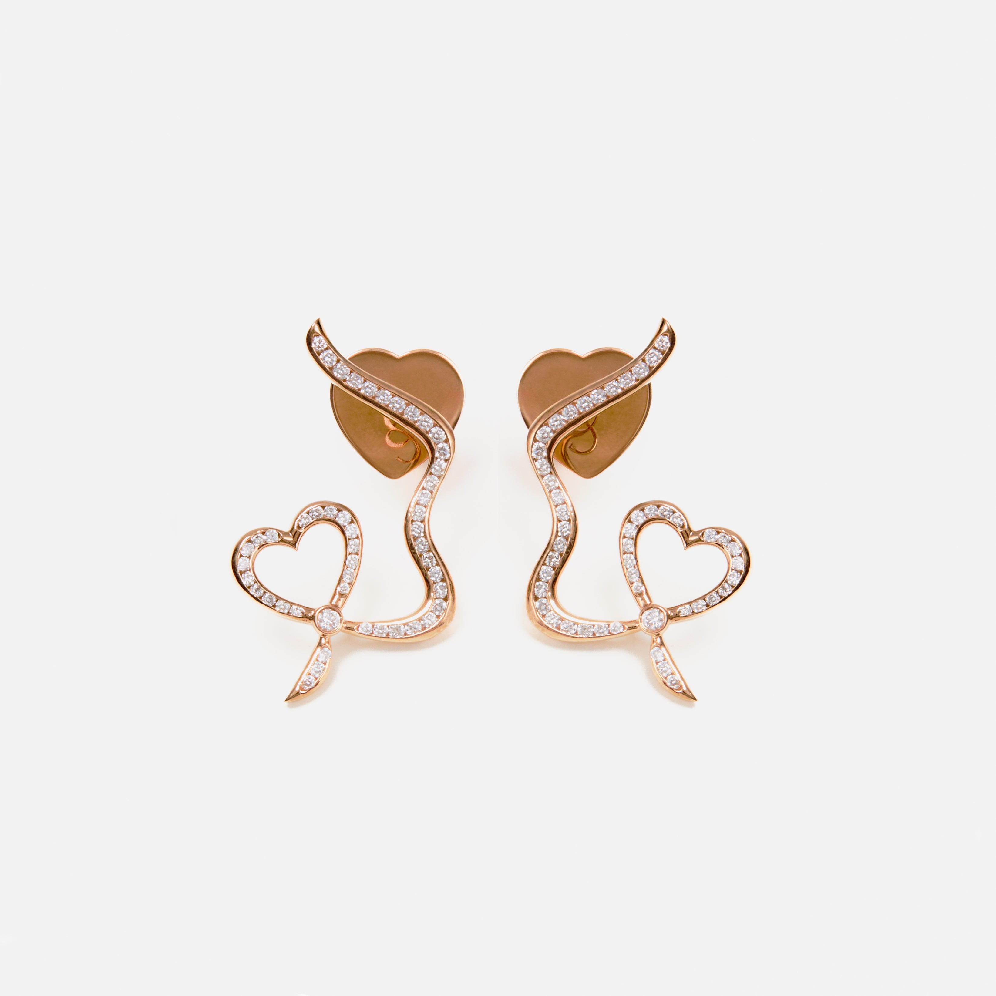 Heart Channel Earrings